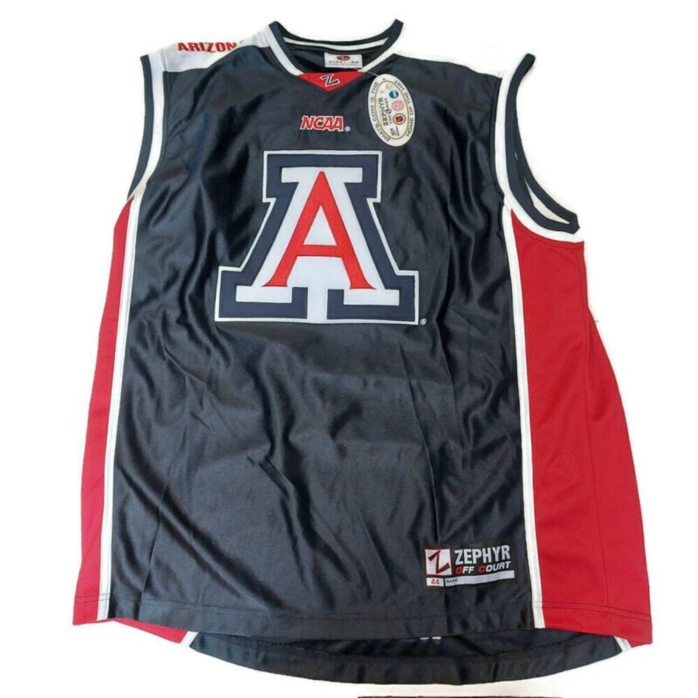 Zephyr NCAA Arizona Wildcats Off Court Basketball Jersey Mens Size 44 Blue